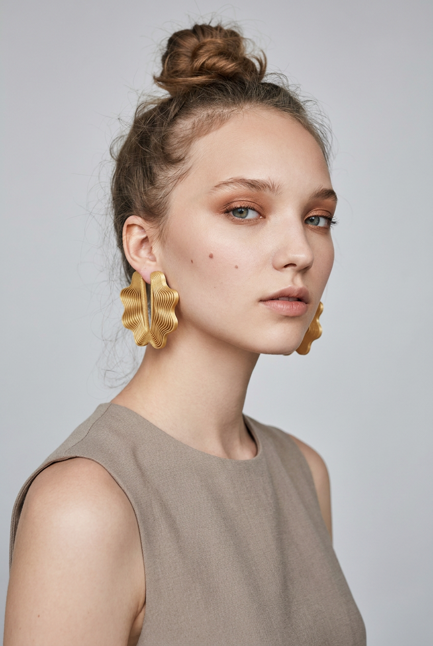 « Nuages » boucles d’oreilles