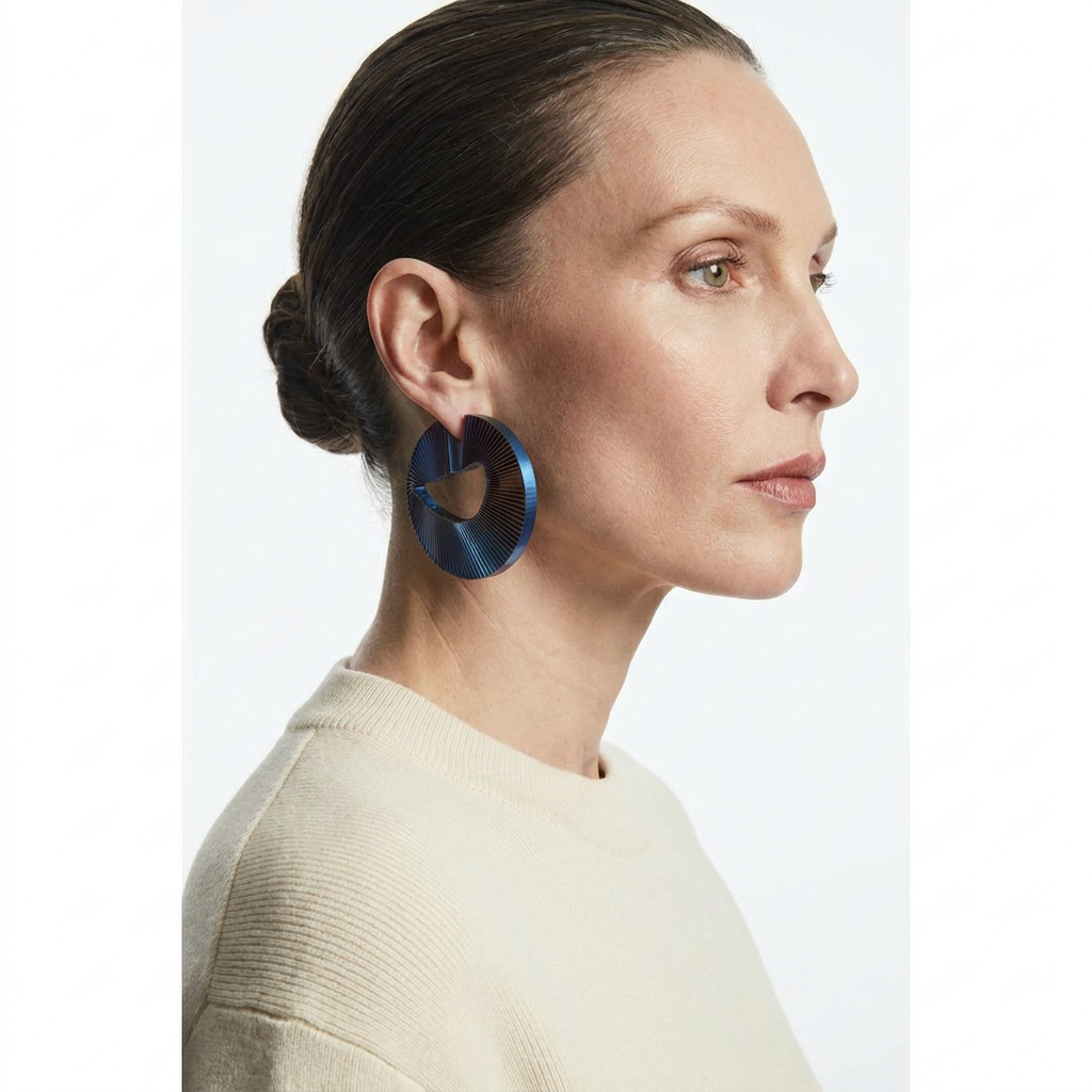 Boucles d'oreilles créoles « Écho»
