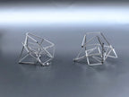 « Fractales » - handmade PLA bioplastic earrings - Miette jewelry