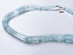 Collier aux cristaux de quartz et « une toile » - handmade PLA bioplastic necklace - Miette jewelry