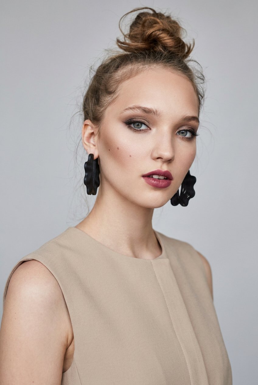 « Nuages » boucles d’oreilles