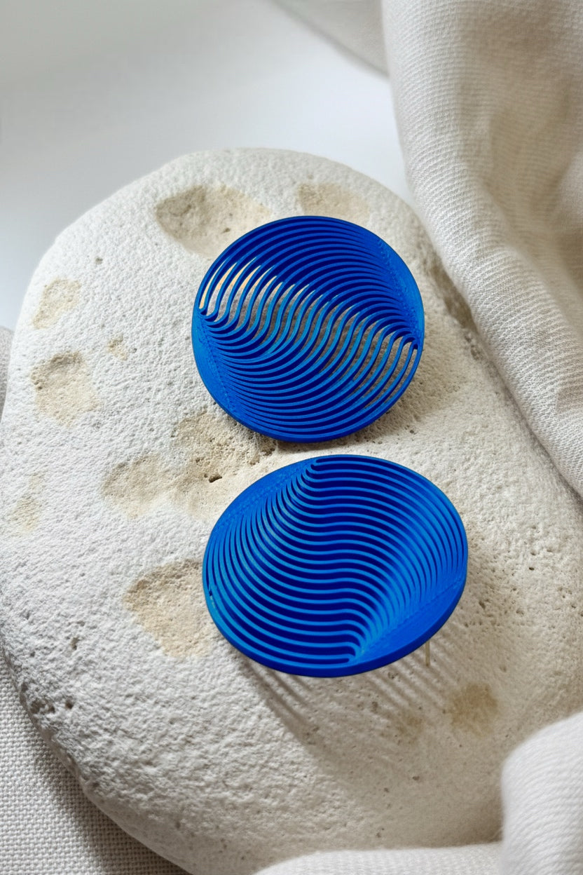 Boucles d’oreilles série Vasarely "L’aimant"