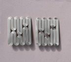 miette earrings NENE linear silver light weight